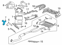 OEM Cadillac Converter Bracket Diagram - 12693748