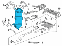 OEM 2020 Cadillac CT4 Converter Diagram - 12698480