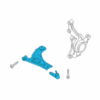 OEM 2005 Chevrolet Aveo Lower Control Arm Diagram - 95975941