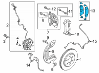 OEM 2022 Ford F-150 KIT - BRAKE LINING Diagram - ML3Z-2001-C