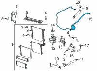 OEM 2020 Jeep Wrangler Hose-COOLANT Bottle Inlet Diagram - 68283411AC