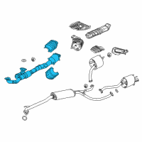 OEM 2020 Acura MDX Converter Assembly Diagram - 18150-5WS-A50