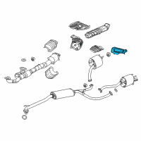 OEM Acura Finisher, Exhaust Passenger Side Diagram - 18310-TZ5-A01