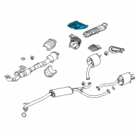 OEM 2019 Honda Passport Plate C, Floor Heat Baffle Diagram - 74604-TZ5-A00