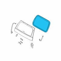 OEM 2003 Ford Explorer Weatherstrip Diagram - 3L2Z-7842084-BA