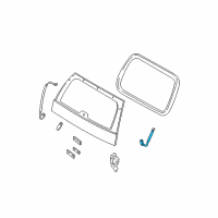 OEM Mercury Lift Cylinder Bracket Diagram - 1L2Z-78420A26-AA