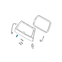 OEM Mercury Mountaineer Hinge Diagram - 3L2Z-78420A68-AC