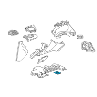 OEM 2022 Cadillac XT6 Glove Box Lamp Diagram - 13595178