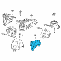 OEM 2016 Dodge Dart Bracket-Transmission Mount Diagram - 68081553AD