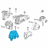 OEM 2013 Dodge Dart Bracket-Transmission Mount Diagram - 68081551AD