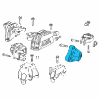 OEM Dodge Dart Bracket-Engine Mount Diagram - 68081497AD