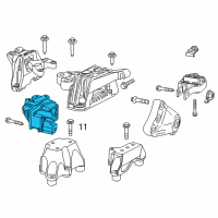 OEM 2014 Dodge Dart Bracket-Engine Mount Diagram - 4627593AC