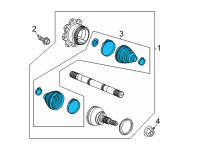 OEM 2020 GMC Sierra 3500 HD Boot Kit Diagram - 84692952