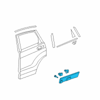 OEM Honda CR-V Garnish Assy., R. RR. Door (Lower) Diagram - 75313-SWA-003