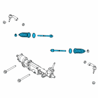 OEM Lincoln Inner Tie Rod Diagram - GL3Z-3280-A