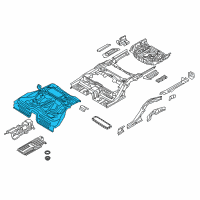 OEM 2012 Hyundai Equus Panel Assembly-Rear Floor Diagram - 65510-3N050
