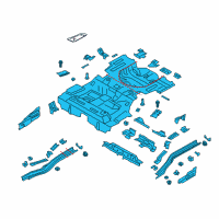 OEM 2015 Ford Fusion Rear Floor Pan Diagram - DG9Z-5411215-A