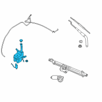 OEM Ford Mustang Reservoir Assembly Diagram - 8R3Z-17618-A
