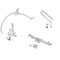OEM 2005 Mercury Montego Rear Washer Pump Diagram - 7R3Z-17664-A