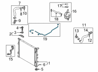 OEM 2021 Kia Sorento Hose Diagram - 25451P4000