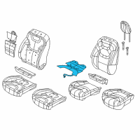 OEM 2018 Jeep Cherokee Element-Heated Seat Diagram - 68156873AE