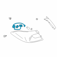 OEM Infiniti Q70 Harness Assembly Diagram - 26551-1ME0A