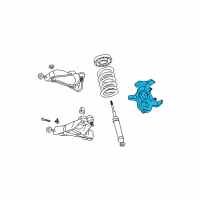 OEM Dodge Ram 1500 Steering Knuckle-Suspension Knuckle Front Right, Right Diagram - 52038658