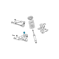 OEM 2000 Dodge Durango Suspension Control Arm Bumper Diagram - 52106438AB