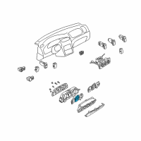 OEM 2004 Kia Spectra SPEEDO Meter Assembly Diagram - 0K2NA55471