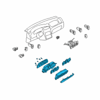 OEM 2004 Kia Spectra Meter Set Diagram - 0K2NA55430