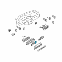 OEM 2002 Kia Spectra Meter-Combination Diagram - 0K2N255481