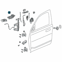 OEM Ram Cylinder-Door Lock Assembly Diagram - 68402259AC