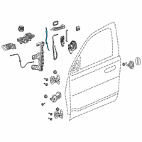 OEM 2019 Ram 1500 Cable-Inside Lock Cable Diagram - 68321300AA