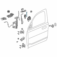 OEM 2021 Ram 1500 Link-Key Cylinder To Latch Diagram - 68321323AA