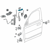 OEM 2022 Ram 1500 Handle-Exterior Door Diagram - 6DF95KXJAC