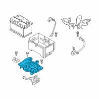 OEM 2017 Kia Optima Tray Assembly-Battery Diagram - 37150D4000