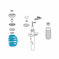 OEM 2018 Cadillac XTS Coil Spring Diagram - 20901081