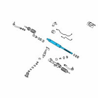 OEM 2008 Kia Amanti Rack Assembly-Power Steering Gear Box Diagram - 577103F100