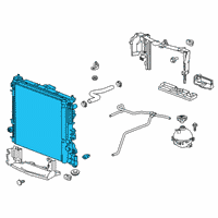 OEM 2022 Cadillac XT5 Radiator Diagram - 84672581