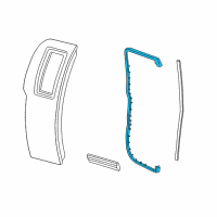 OEM 2001 Ford F-150 Door Weatherstrip Diagram - F85Z-1825324-AA