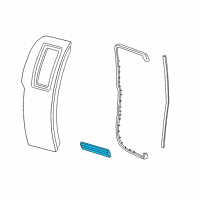 OEM 2003 Ford F-150 Body Side Molding Diagram - XL3Z-1825533-APTM