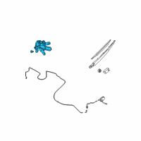 OEM 2005 Nissan Quest Drive Assembly-Rear Window WIPER Diagram - 28700-5Z000