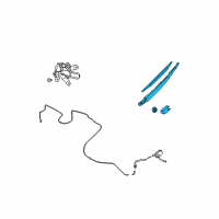 OEM Nissan Quest Rear Window Wiper Arm Assembly Diagram - 28780-ZM00A