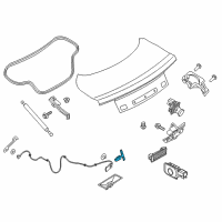 OEM 2013 Ford Mustang Release Handle Diagram - DA5Z-5446318-A