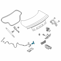 OEM 2014 Ford Police Interceptor Sedan Release Handle Diagram - DA5Z-5446318-A