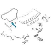 OEM 2016 Ford Mustang Hinge Diagram - FR3Z-6342701-A