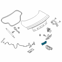 OEM 2018 Ford Mustang Luggage Lamp Diagram - GA5Z-13776-A