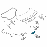 OEM Ford Mustang Luggage Lamp Diagram - GA5Z-13776-A