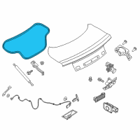 OEM Ford Mustang Weatherstrip Diagram - FR3Z-7643720-A