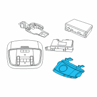 OEM 2011 Dodge Durango Lamp-Dome And Reading Diagram - 1RJ06HDAAD